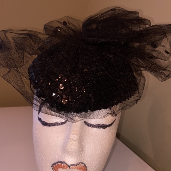 Really Cute Black Sequin Caplet by Whittall & Javits - Picture 2 of 13